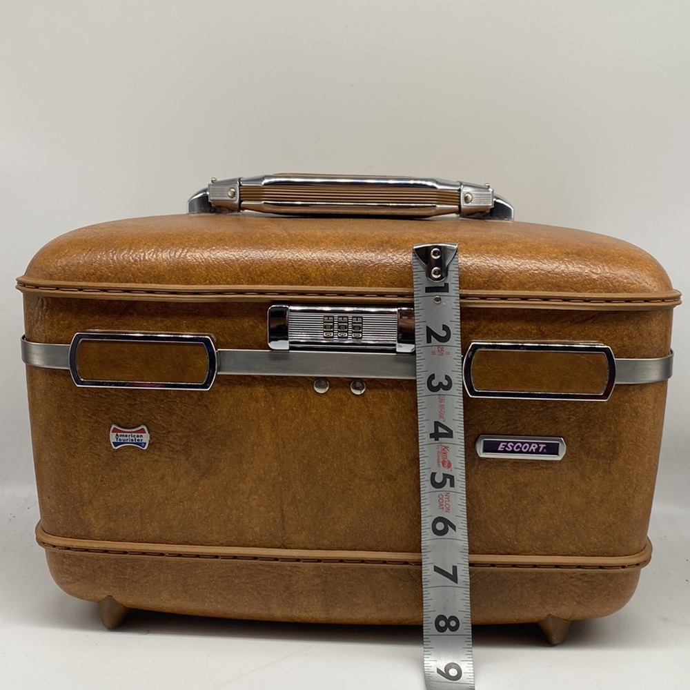 Vintage American Tourister Train Case Cosmetic Hard Case Luggage - Picture 15 of 15